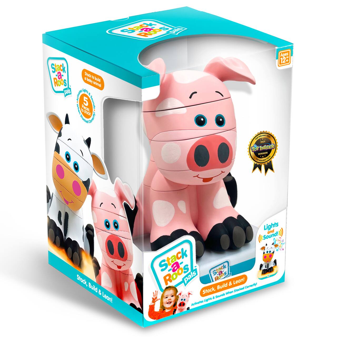 Stack-a-Roos Pals™ Baby Pig Stacking Animal Tower